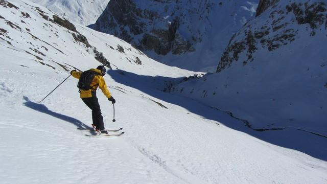 Ski hors piste à Val d'Isère tour du Charvet