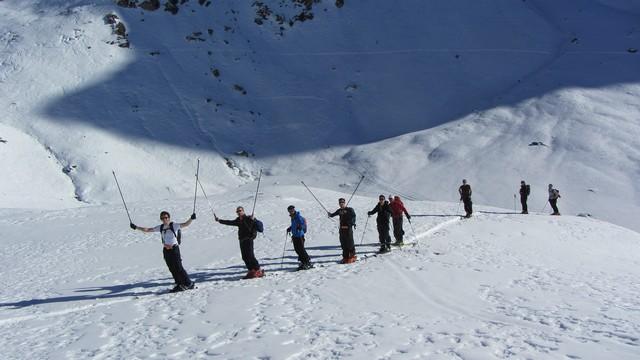 ski de randonnée au départ des Arcs Vanoise