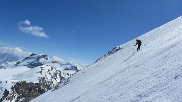 Ski de randonnée face nord de la Tsanteleina