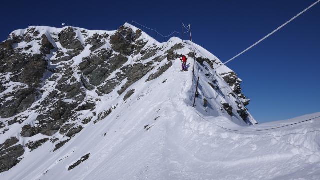 un accés montagne
