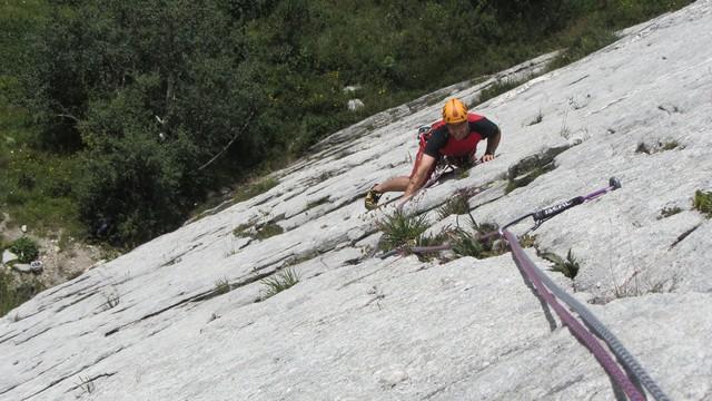 Escalade à Bourg Saint Maurice falaise de séloge