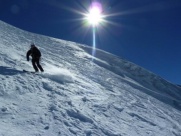 Descente du glacier du geay