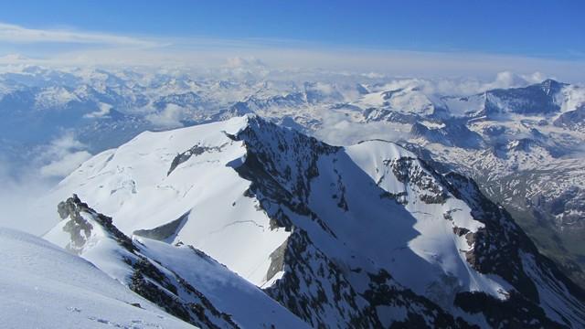 Dôme de la Sache Platières depuis le sommet du Mont Pourri - Vanoise