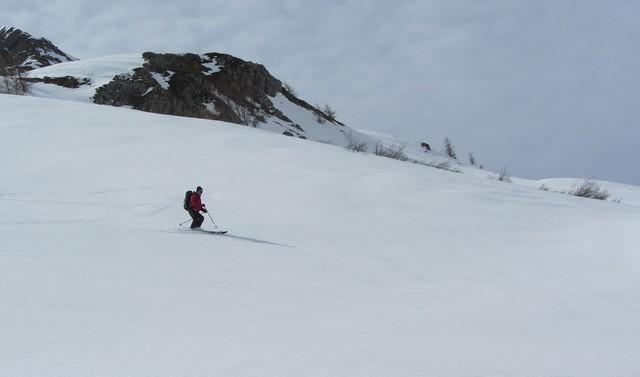 Ski de randonnée dans le Beaufortain descente de la Combe de la Neuva