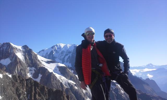 Au sommet de la Petite Aiguille
