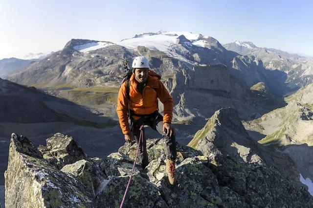 A l'arrière , les dômes de la Vanoise