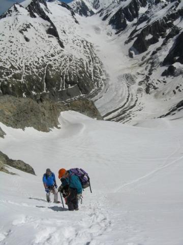 Sur le glacier