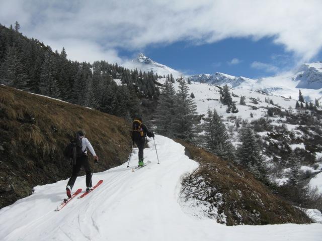 montée dans le vallon de Mercuel