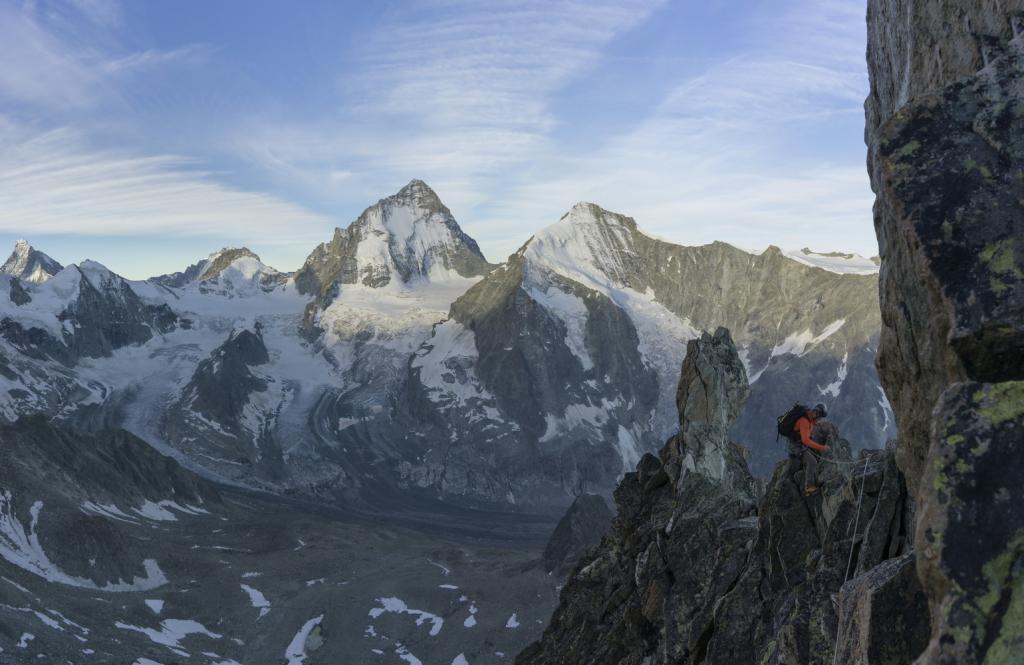 lever du jour dans l'ascension du Besso.