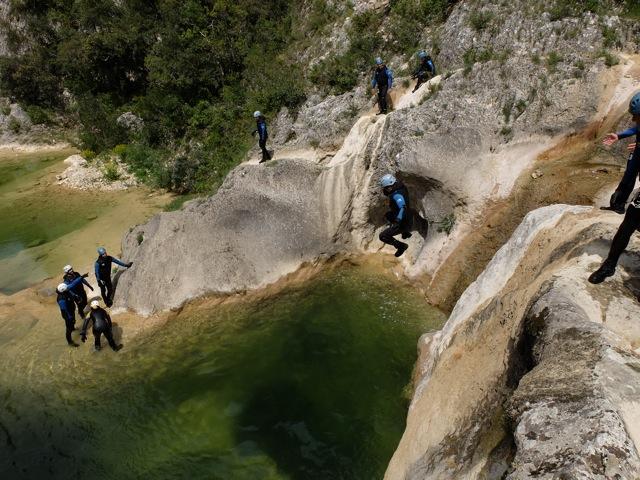 Canyoning dans le Gard les Concluses