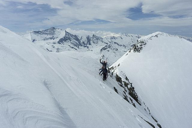 Sur l'arête Platières-Sache.
