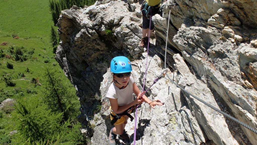 Via ferrata en famille