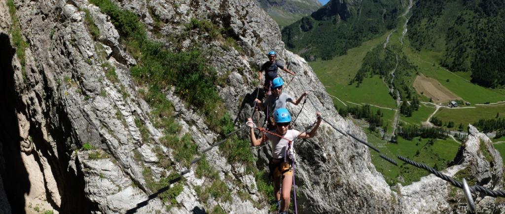 Via ferrata en famille