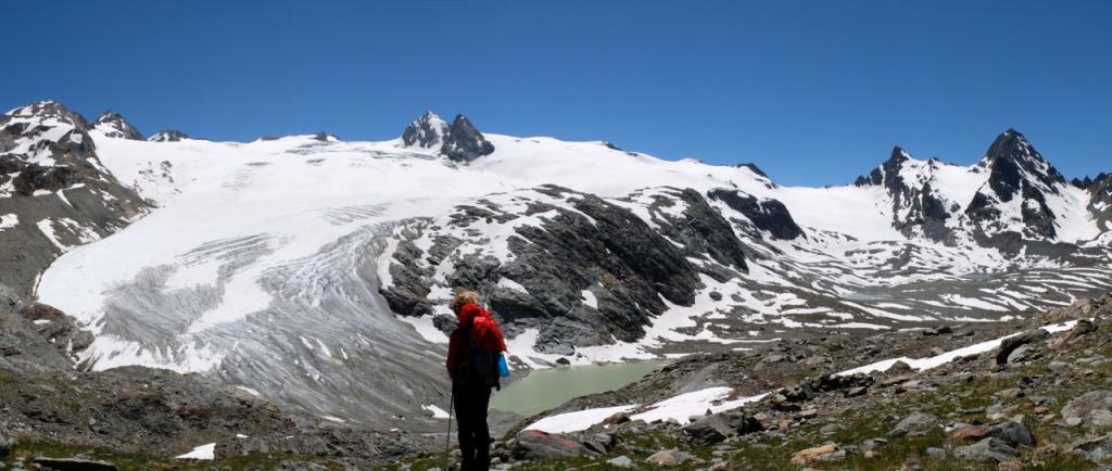 L'immensité des glaciers du Ruitor