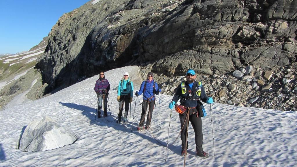 Randonnée glaciaire, la Traversière 3330m