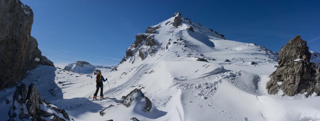 Arrivée au col