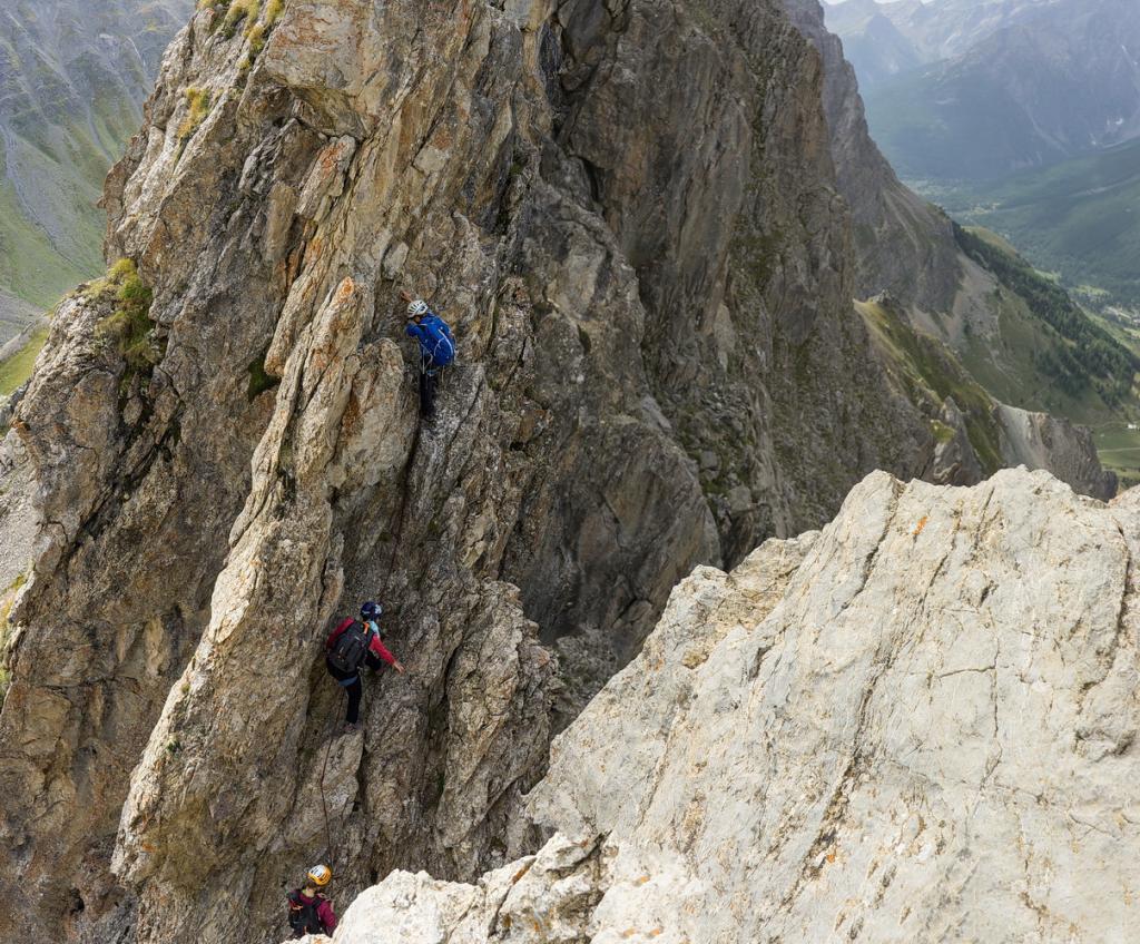 Remontée après le saut, très impressionnant.