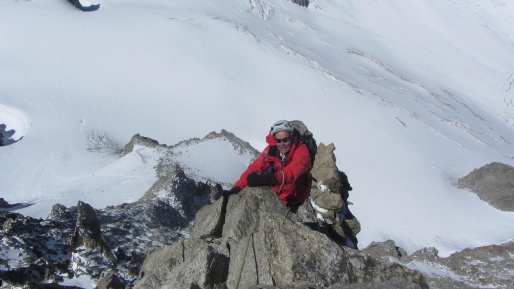 Dent du Géant les derniers mètres avant le sommet