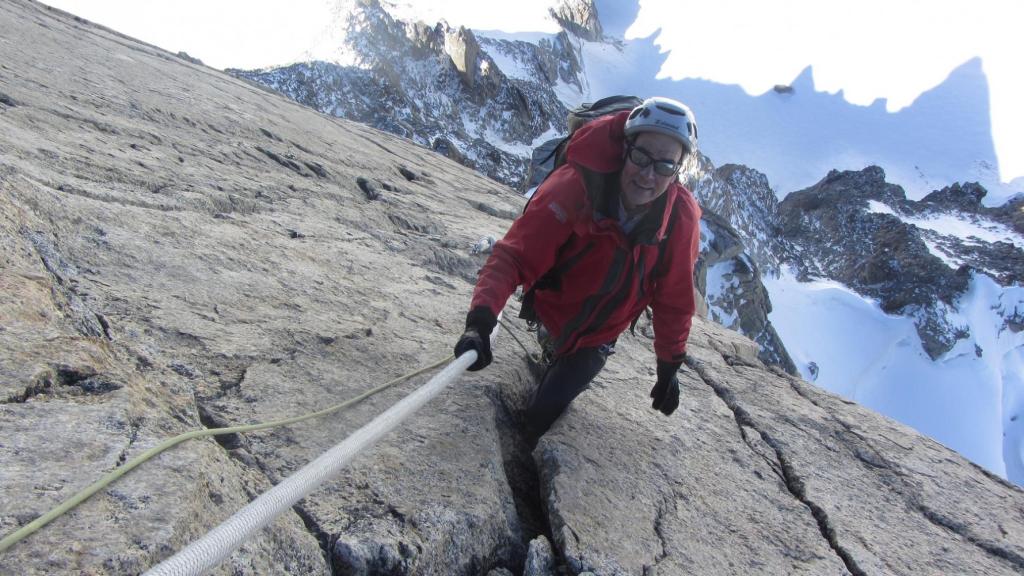 Dent du Géant cordes fixes en face nord