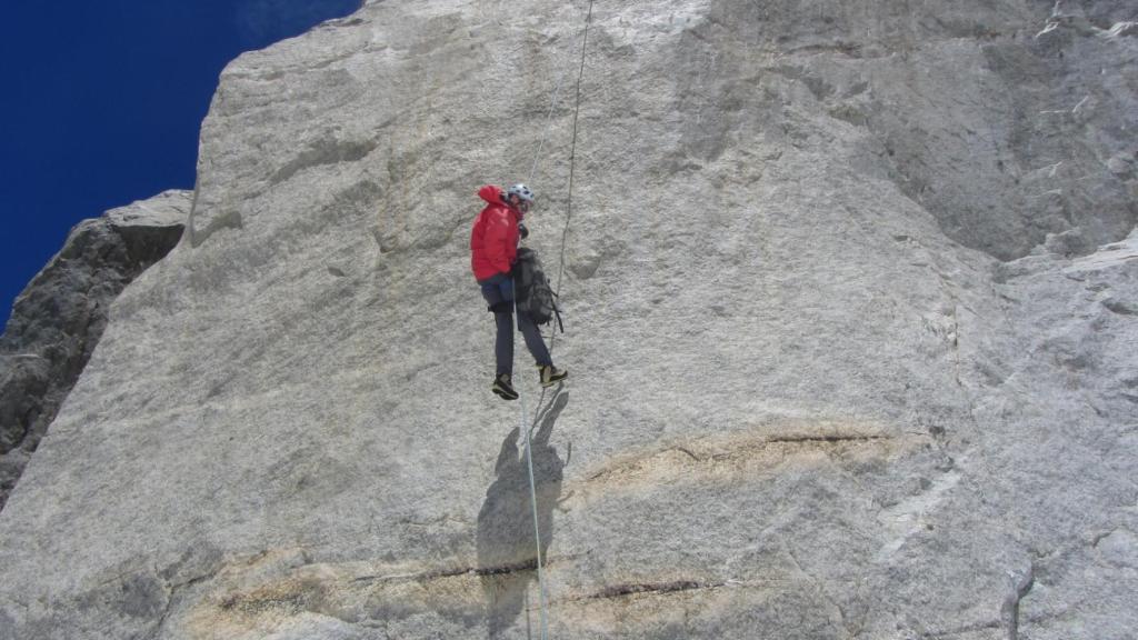 Dent du Géant descente en rappel