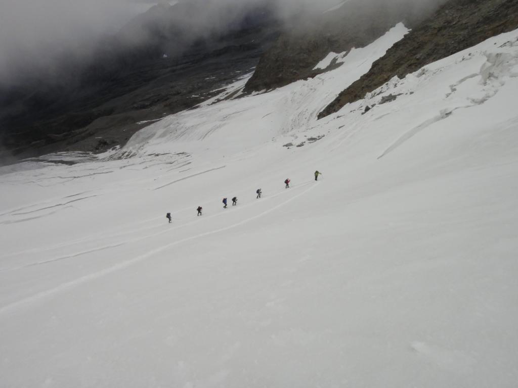 En montant par la Glacier