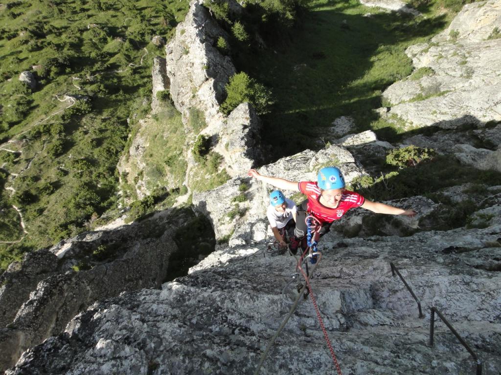 Via ferrata les Arcs. Les Bettières à Peisey Nancroix