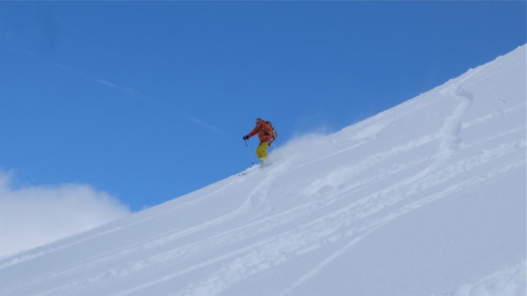 Descente vers Bonneval sur Arc