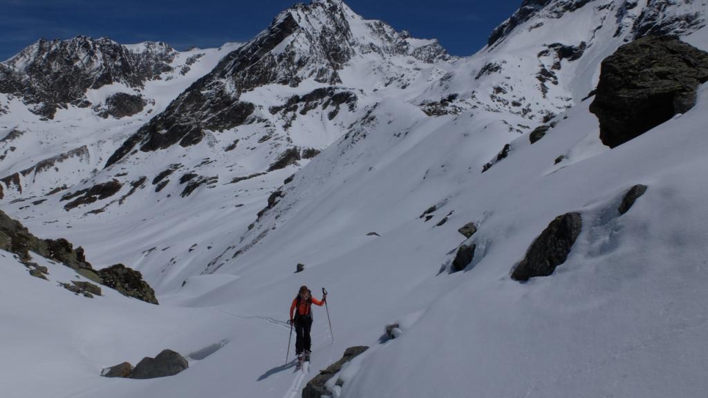 En remontant vers l'arête de Montseti