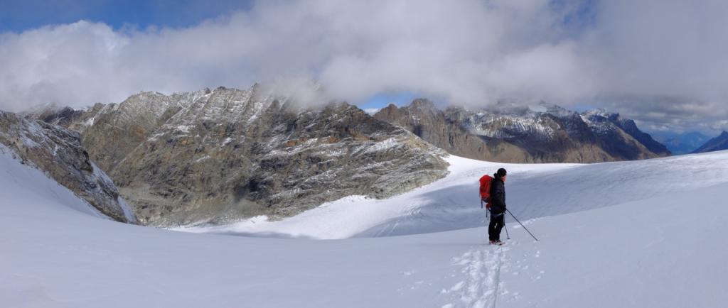Sur le glacier de Rhemes Golette