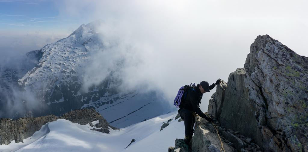Sur l'arête est du mont Tondu