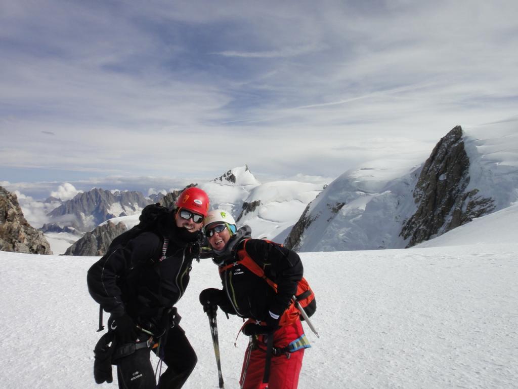 En montant au Mont Blanc