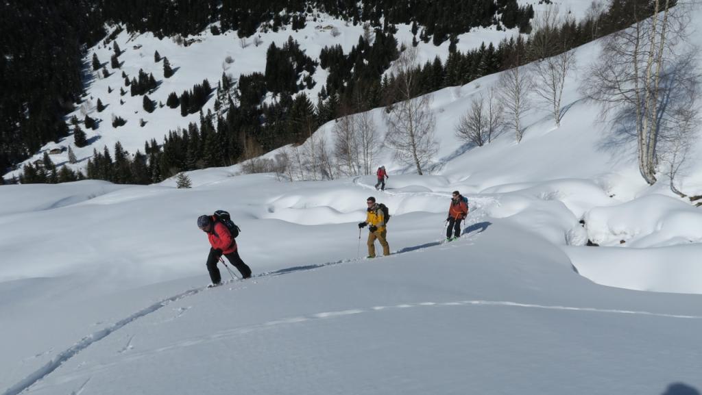 Randonnée à ski à Vaugel