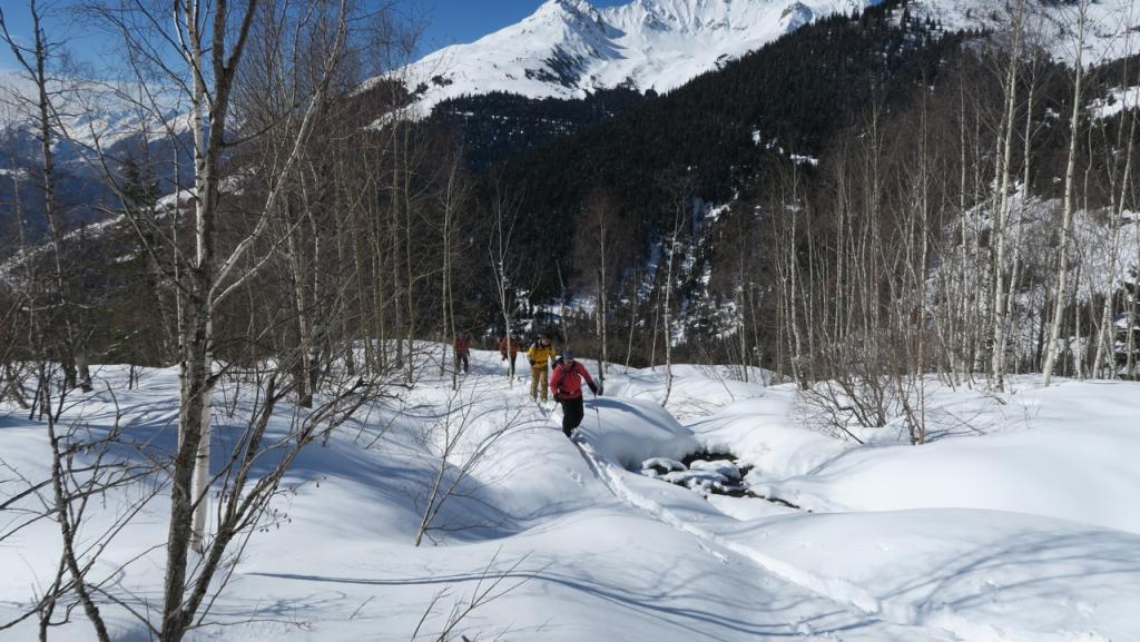 Randonnée à ski à Vaugel