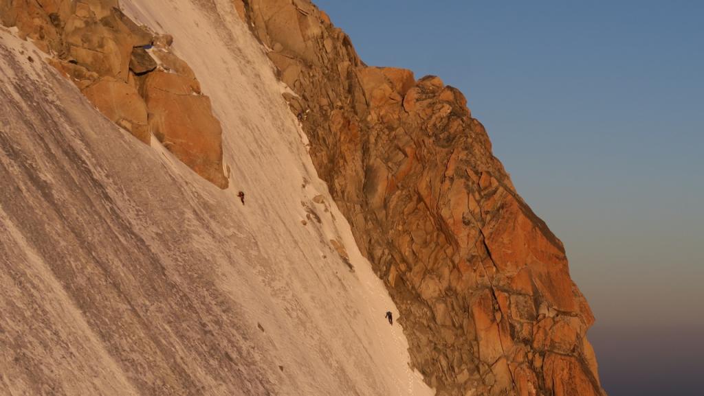 Une cordée au Mt Blanc du Tacul