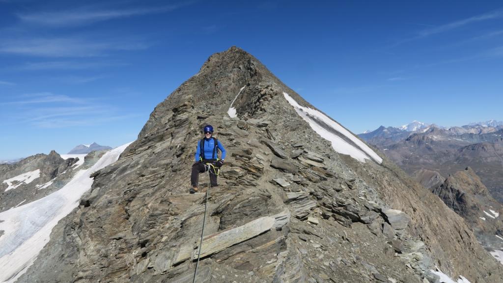 La descente sur l'arête