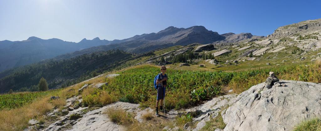 à l'approche des "eaux tortes", un lac qui rappelle les "pozzi" corses.