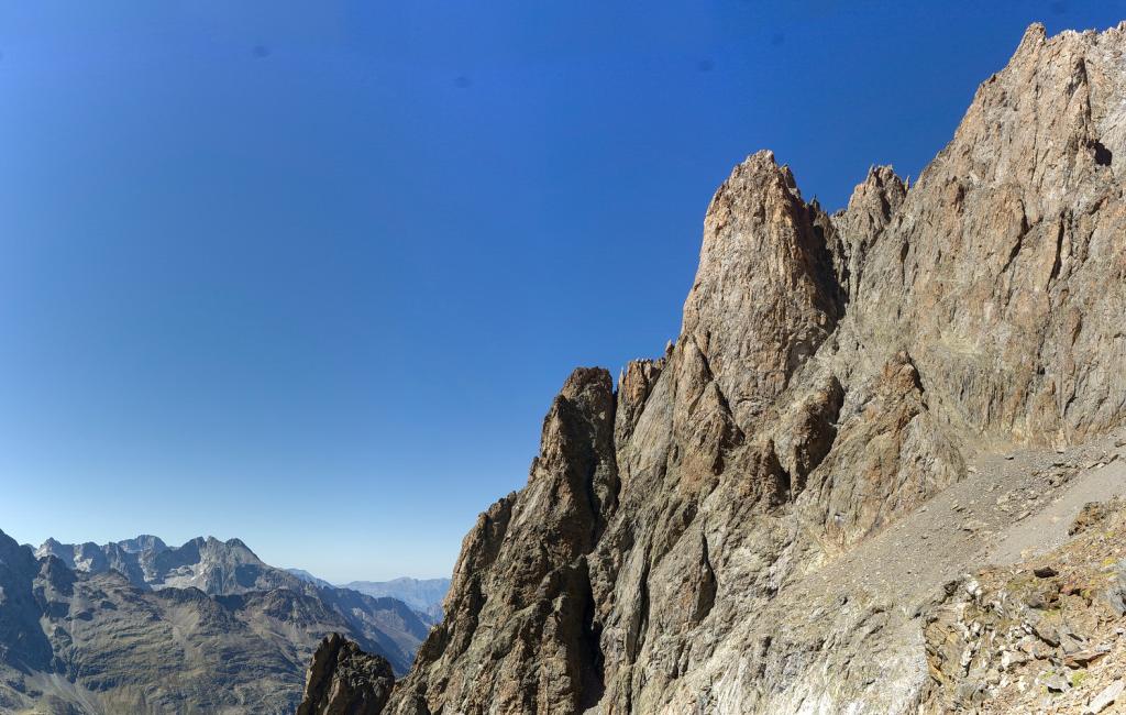 vue d'ensemble de l'arête ouest.
