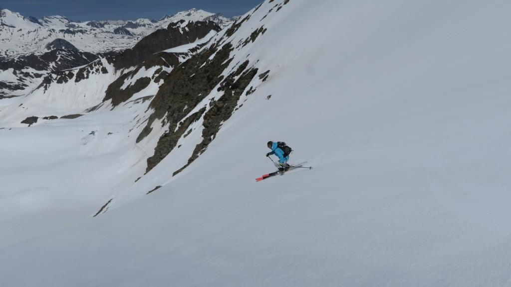 Descente vers le col