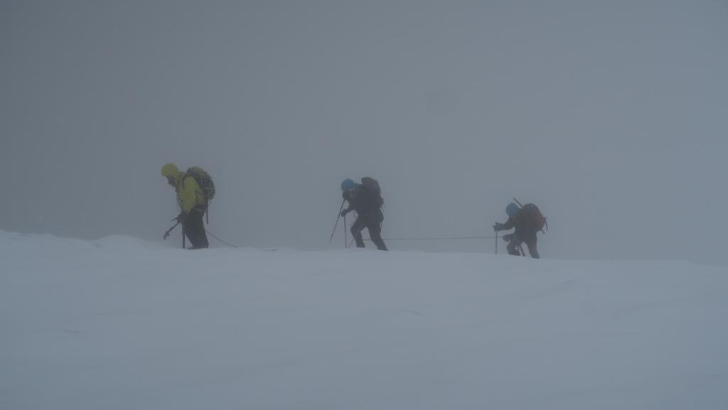 Sur le glacier