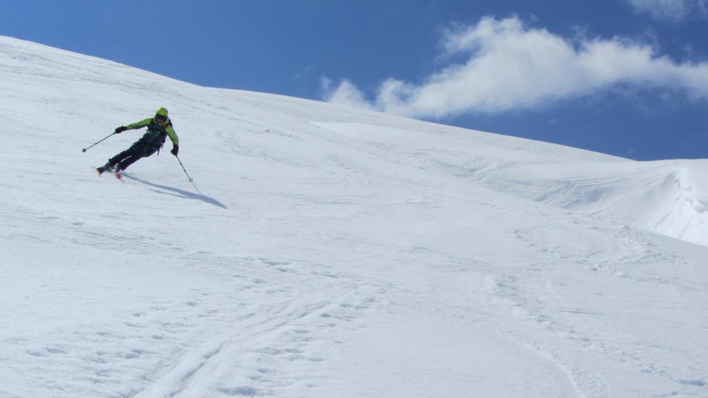 Ski de randonnée en Vanoise montée - l' Arête de Montséti