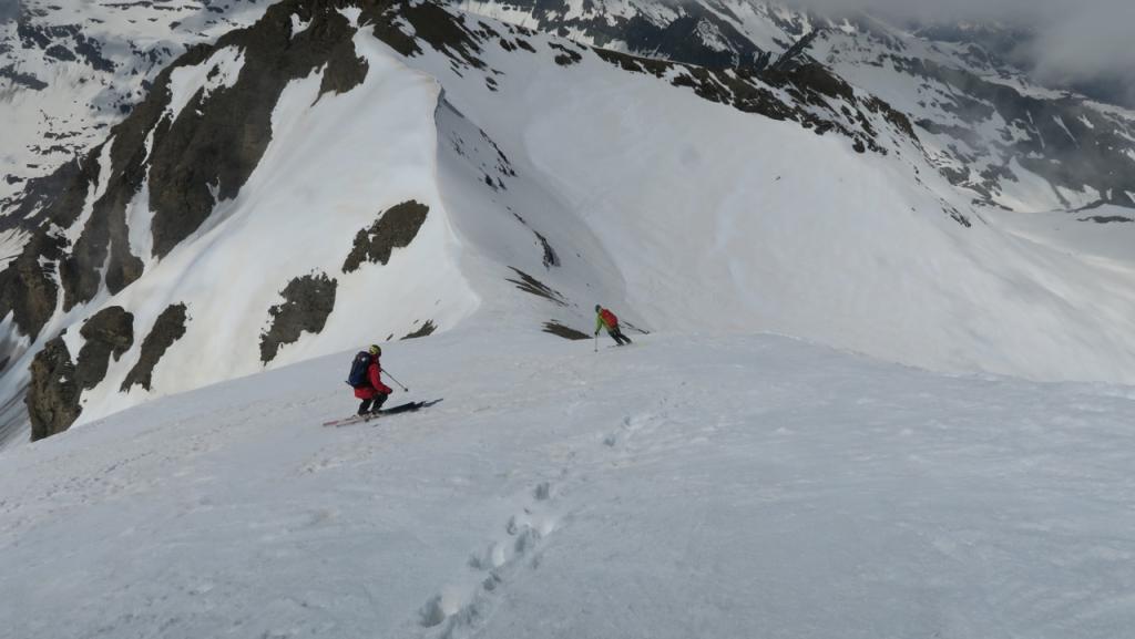 Début de la descente