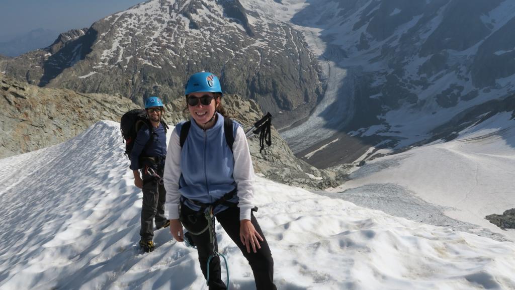 Sur le glacier