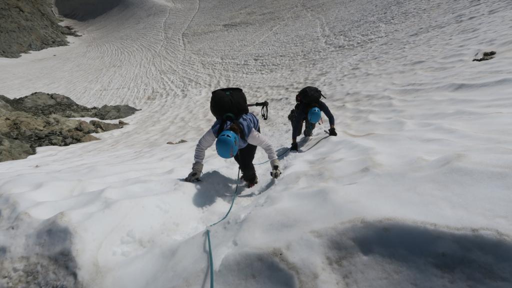 Sur le glacier