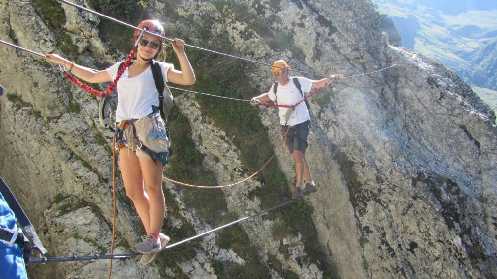 La via ferrata des Bettières à Peisey Vallandry