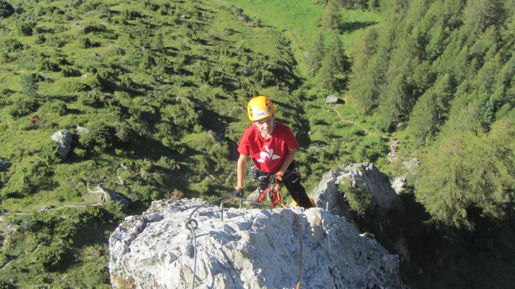 La via ferrata des Bettières à Peisey Vallandry