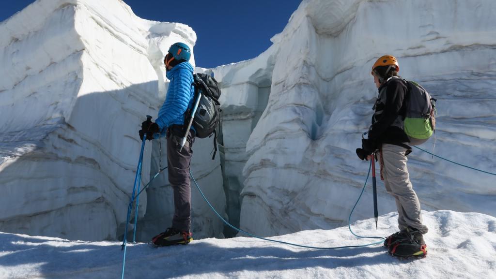 Sur le glacier des Glaciers