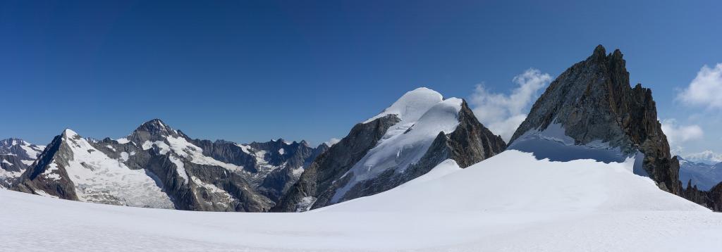 Début de la descente sous le Nesthorn.