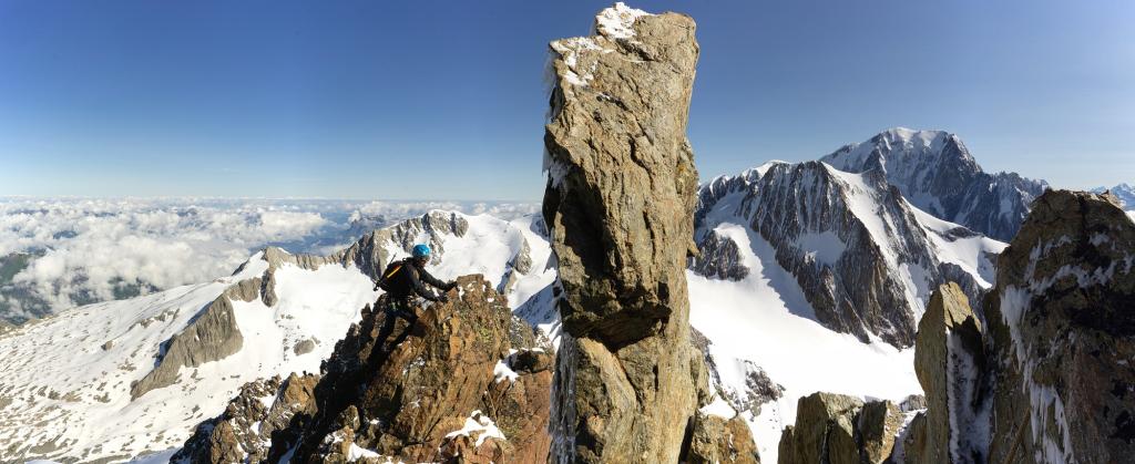 Sur la très belle arête sommitale.
