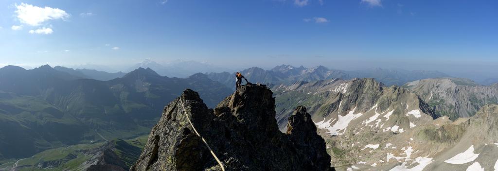 Tout près du sommet de l'aiguille de Bellaval.