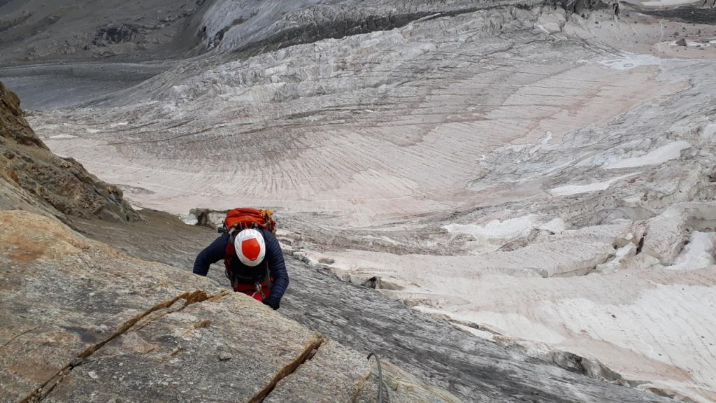 Sur la Via ferrata en montant